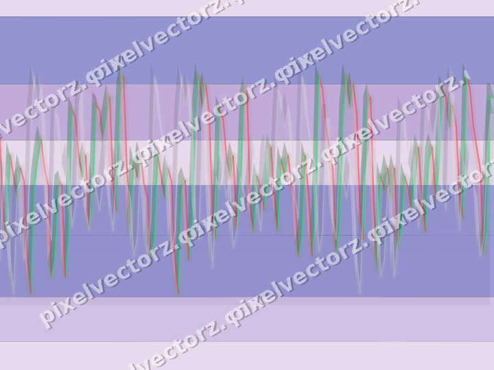 Glowing neon chart background in purple and blue
