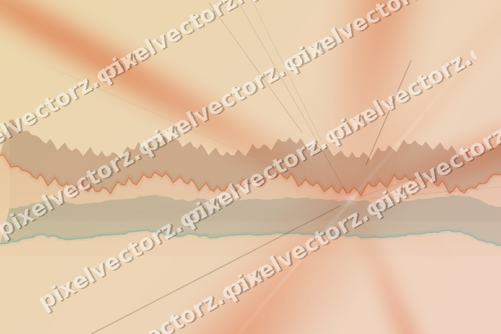 Soft pastel chart background in orange and teal
