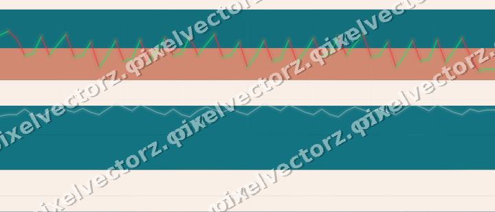 Glowing neon chart background in dark teal and orange