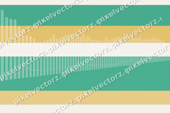 Glowing neon chart background in amber and green