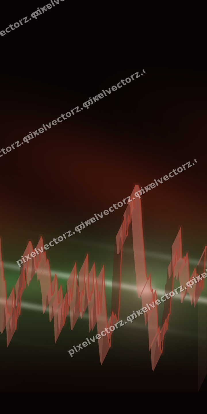 Nahtloser Neon Diagramm Hintergrund in Rot und Orange
