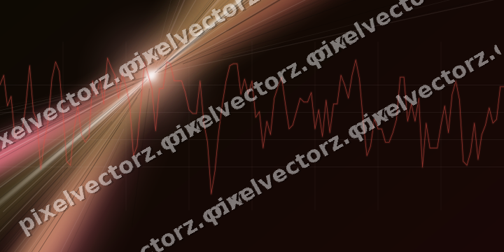 Leuchtender Neon Diagramm Hintergrund in Rot und Orange