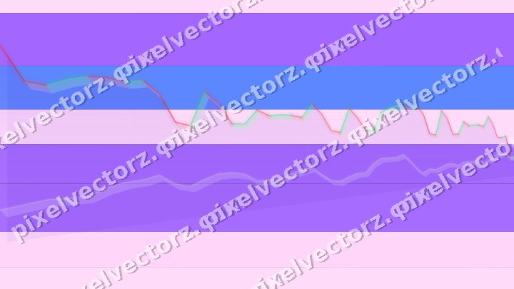 Glowing neon chart background in purple and blue