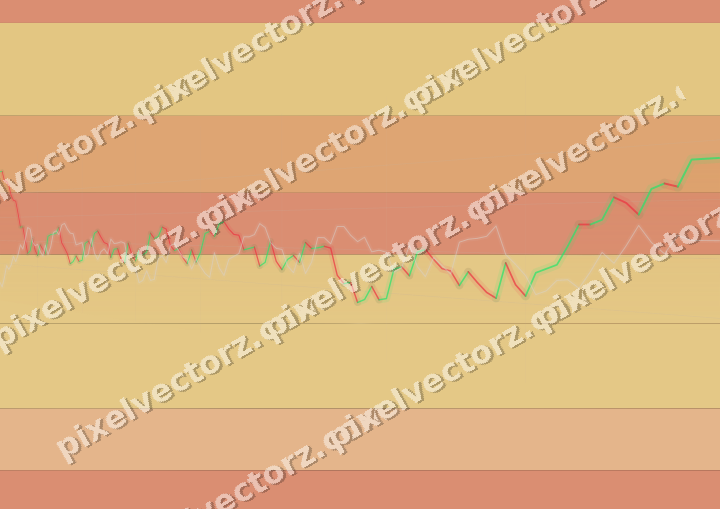 Glowing neon chart background in orange and amber