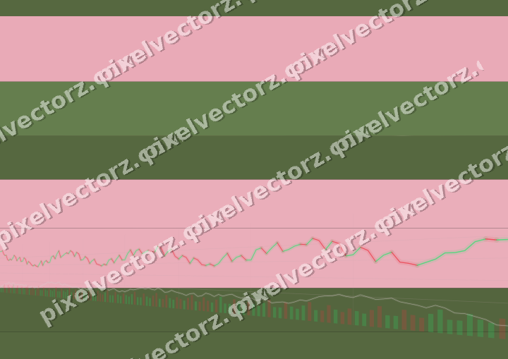 Glowing neon chart background in pink and lime