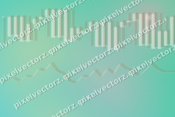 Glowing neon chart background in pale pink and pale amber