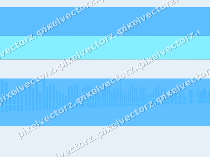 Glowing neon chart background in cyan and blue