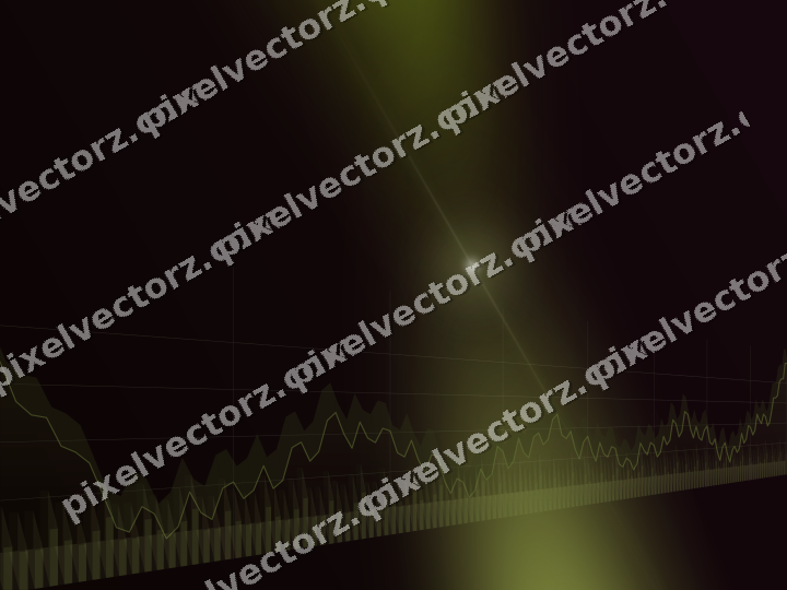 Glowing neon chart background in lime and pink