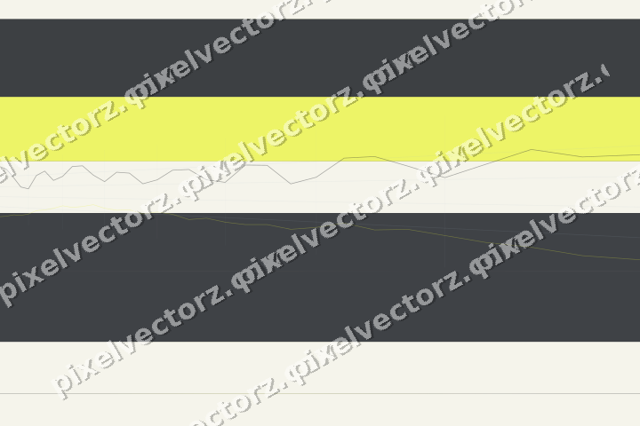Glowing neon chart background in yellow and grey