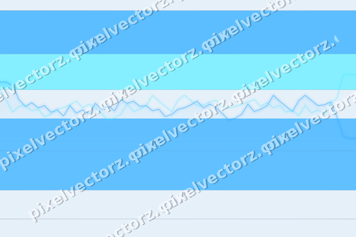 Glowing neon chart background in cyan and blue