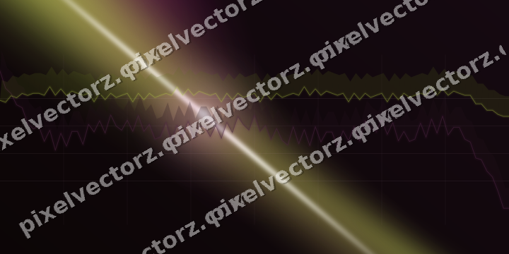 Glowing neon chart background in magenta and lime