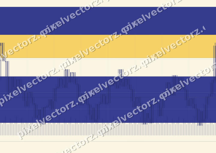 Glowing neon chart background in dark blue and amber