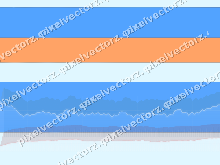 Glowing neon chart background in blue and red