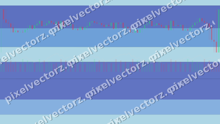 Glowing neon chart background in blue and cyan
