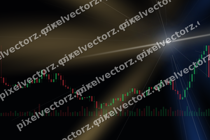 Leuchtender Neon Diagramm Hintergrund in Blau und Bernstein
