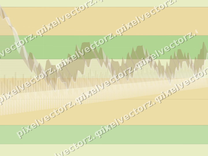 Glowing neon chart background in lime and yellow