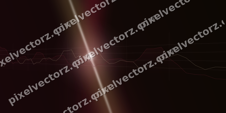 Glowing neon chart background in pink and red