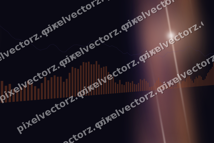 Nahtloser Neon Diagramm Hintergrund in Orange und Blau
