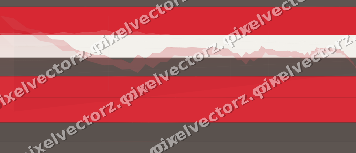 Glowing neon chart background in red and amber