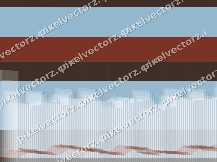 Soft pastel chart background in cyan and red