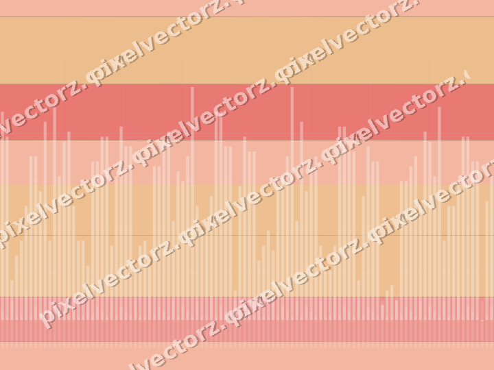 Glowing neon chart background in red and orange