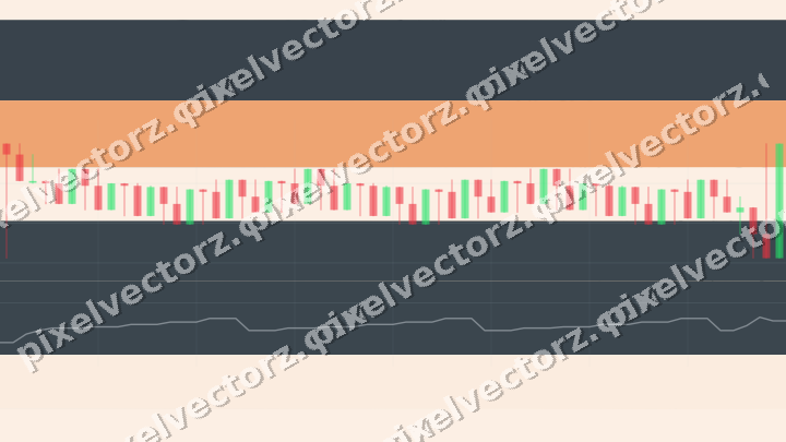 Soft pastel chart background in blue and orange
