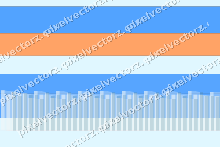 Glowing neon chart background in blue and red