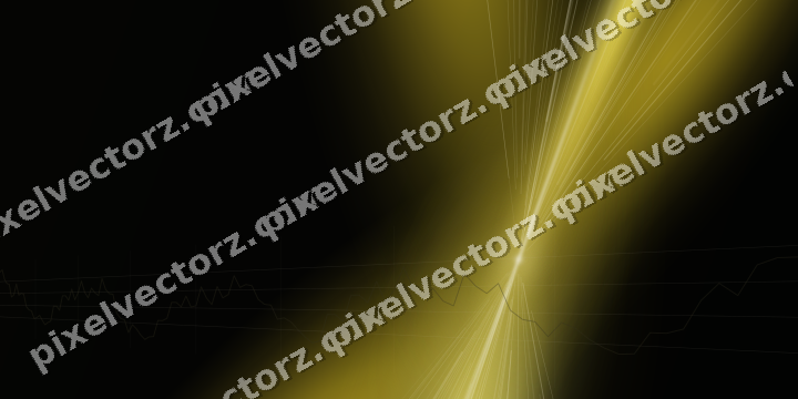 Glowing neon chart background in amber and yellow