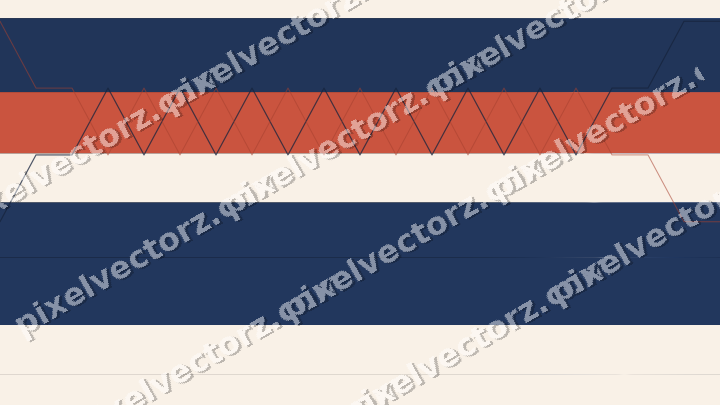 Glowing neon chart background in blue and red