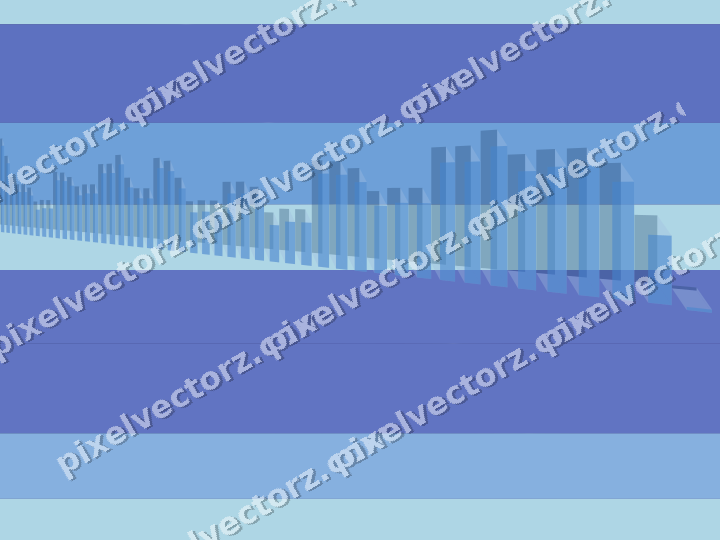 Glowing neon chart background in blue and cyan