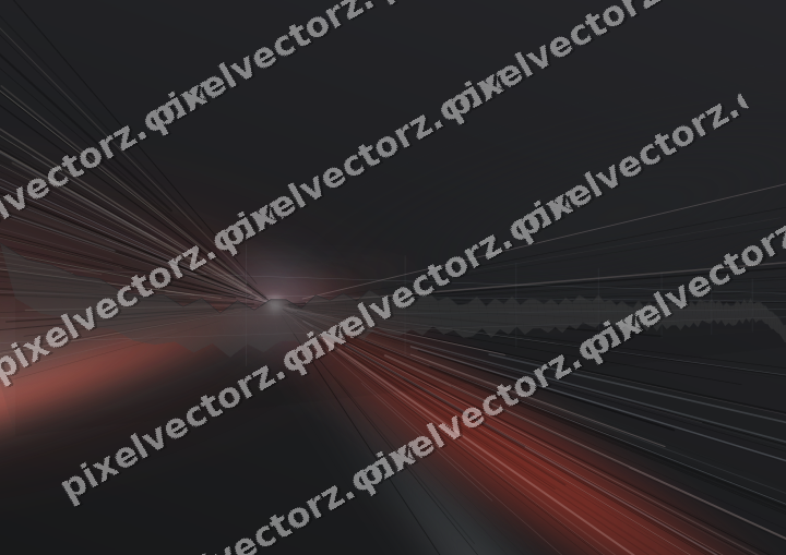Glowing neon chart background in red and pale amber