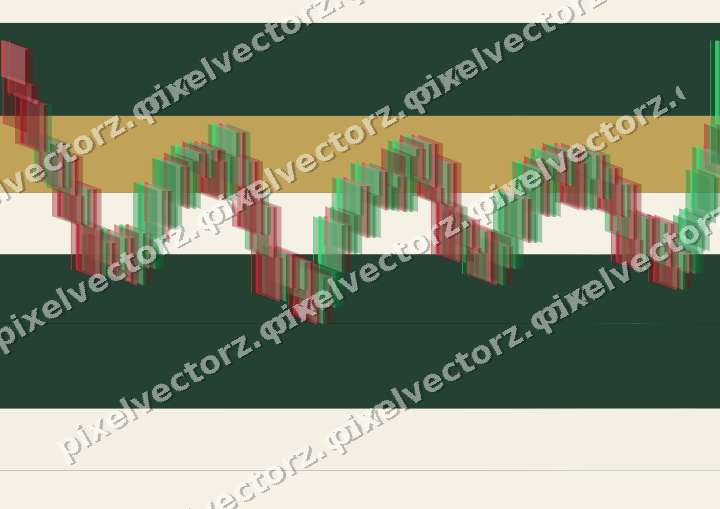 Glowing neon chart background in green and amber