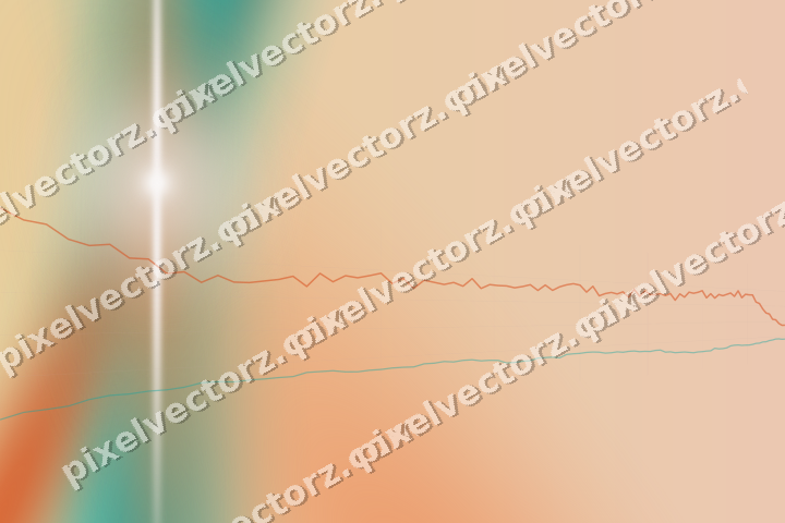 Soft pastel chart background in orange and teal