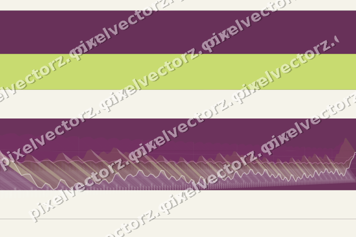 Glowing neon chart background in magenta and lime