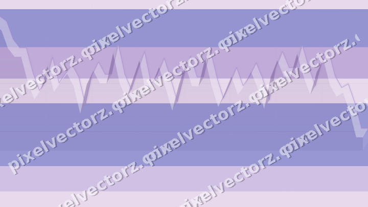 Glowing neon chart background in purple and blue