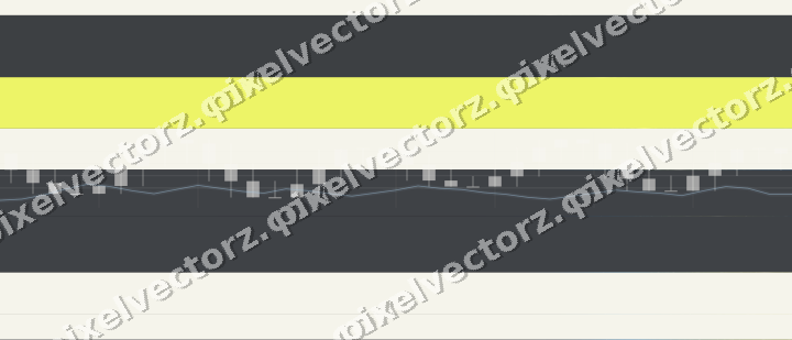 Glowing neon chart background in blue and yellow