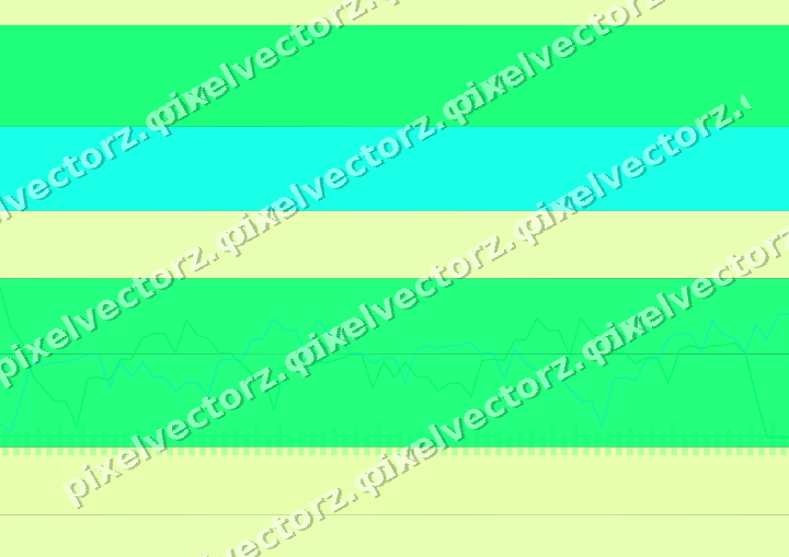 Glowing neon chart background in green and lime