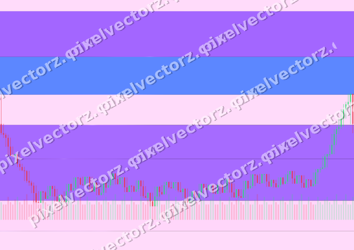 Glowing neon chart background in purple and blue
