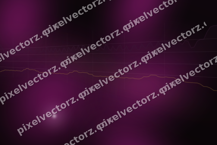 Glowing neon chart background in magenta and amber