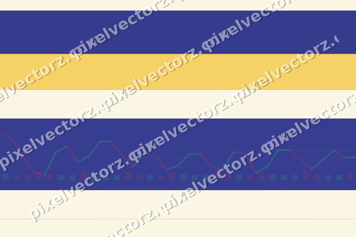 Glowing neon chart background in dark blue and amber