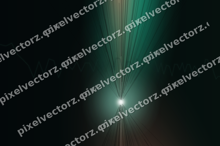 Glowing neon chart background in green and orange