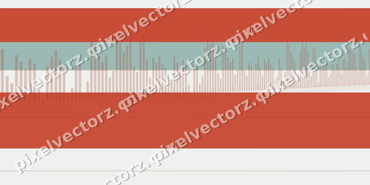 Glowing neon chart background in red and orange