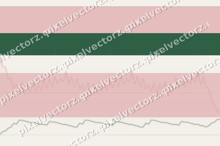 Glowing neon chart background in red and green