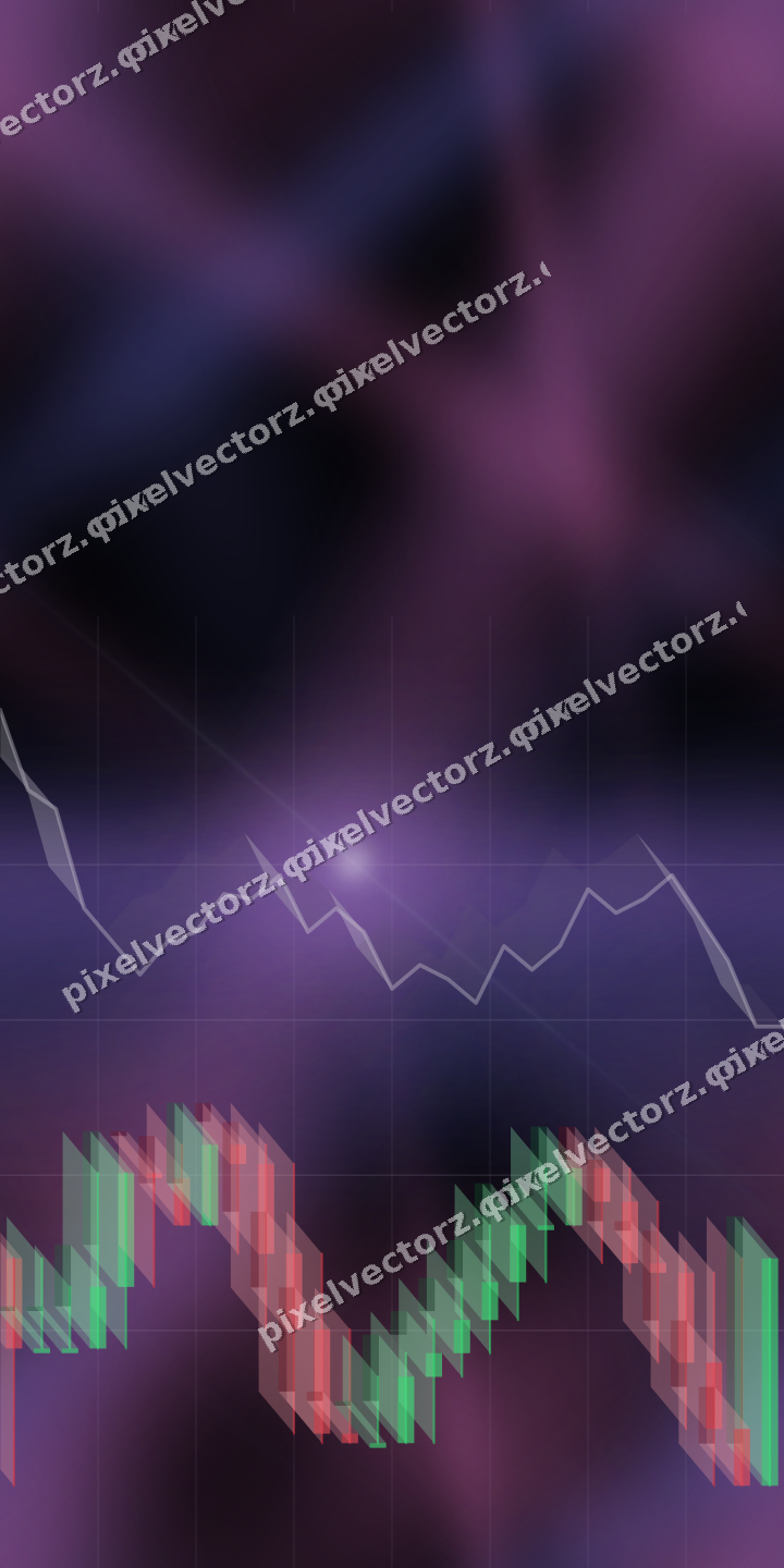 Nahtloser Neon Diagramm Hintergrund in Violett und Blau
