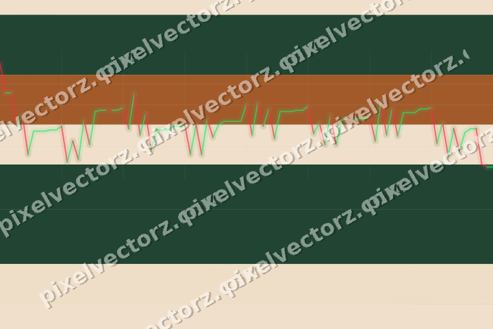 Soft pastel chart background in dark green and orange