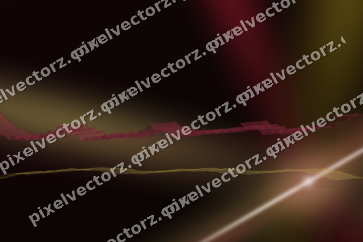 Glowing neon chart background in pink and red