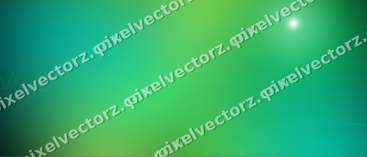 Glowing neon chart background in green and lime