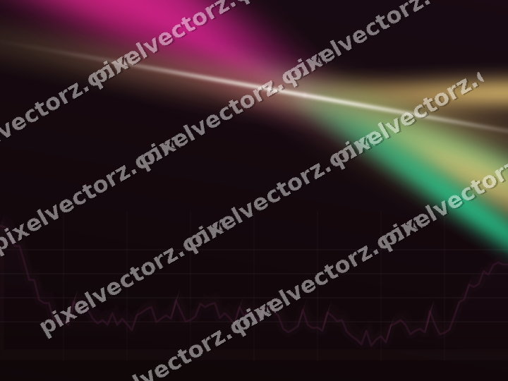 Glowing neon chart background in magenta and pink