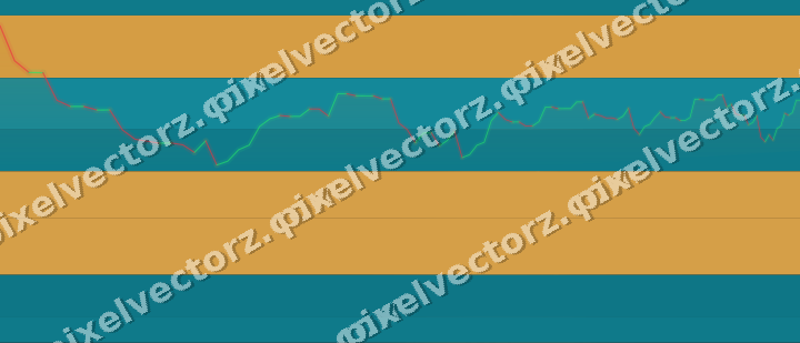 Glowing neon chart background in amber and teal