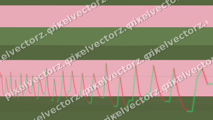 Glowing neon chart background in pink and dark lime